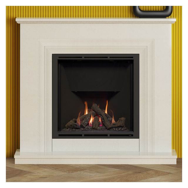 FLARE Collection by Be Modern Greenwood 900 Marble Gas Fireplace Suite
